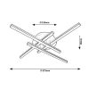Rábalux , 3515 , Svetlana , Ceiling lights , matte black , IP20 , 3000