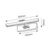 Rábalux , 3640 , Picture guard , Picture lights , chrome , IP20 , 3000