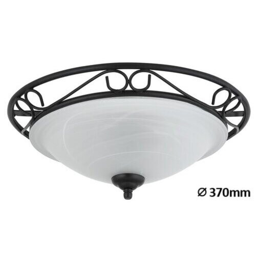 Rábalux , 3722 , Athen , Ceiling lights , black , IP20 , E27