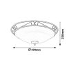 Rábalux , 3723 , Athen , Ceiling lights , black , IP20 , E27