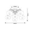 Rábalux , 3918 , Sorina , Ceiling lights , antique brass , IP20 , E14