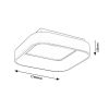 Rábalux , 3926 , Adeline , Ceiling lights , grey , IP20 , 3000-6000