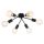 Rábalux , 3990 , Lamar , Ceiling lights , matte black , IP20 , E27