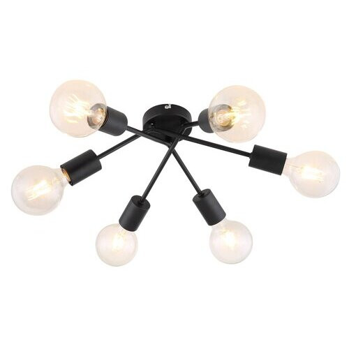 Rábalux , 3990 , Lamar , Ceiling lights , matte black , IP20 , E27