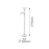 Rábalux , 4019 , Pearl classic , Floor lamps , bronze , IP20 , E27