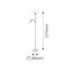 Rábalux , 4059 , Diana , Floor lamps , chrome , IP20 , E27