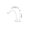 Rábalux , 4195 , Jeff , Table lamps , blue , IP20 , 3000