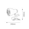 Rábalux , 4357 , Clip , Table lamps , black , IP20 , E14