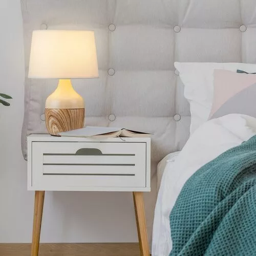 Rábalux , 4370 , Yvette , Bedside lamps , beige , IP20 , E14