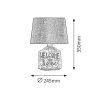 Rábalux , 4386 , Petra , Bedside lamps , beige , IP20 , E14