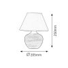 Rábalux , 4391 , Molly , Bedside lamps , beige , IP20 , E14