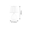 Rábalux , 4475 , Ingrid , Bedside lamps , cream , IP20 , E14