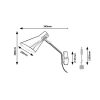 Rábalux , 4504 , Alfons , Wall lights , black , IP20 , E27