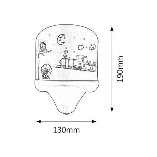 Rábalux , 4569 , Shepherd , Children's lamps , multicolour , IP20 , E14 , 2700