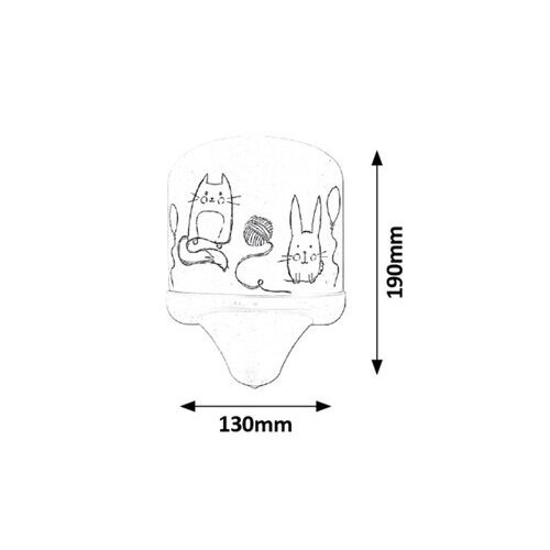 Rábalux , 4570 , Cathy , Children's lamps , multicolour , IP20 , E14 , 2700