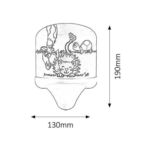 Rábalux , 4571 , Leon , Children's lamps , multicolour , IP20 , E14 , 2700