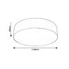 Rábalux , 5083 , Renata , Ceiling lights , matte white , IP20 , E27