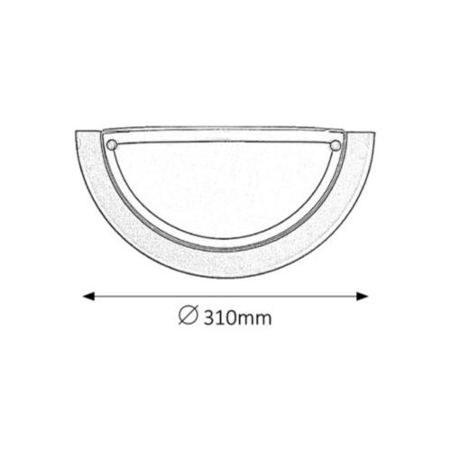 Rábalux , 5163 , Ufo , Wall lights , black , IP20 , E27