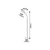 Rábalux , 5240 , Daron , Floor lamps , matte black , IP20 , E27