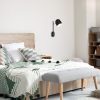 Rábalux , 5242 , Egon , Wall lights , matte black , IP20 , E14