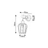 Rábalux , 5244 , Fabian , Wall lights , matte black , IP20 , E27