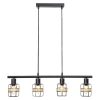 Rábalux , 5284 , Indiana , Pendants , black , IP20 , E14