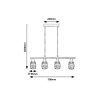Rábalux , 5284 , Indiana , Pendants , black , IP20 , E14