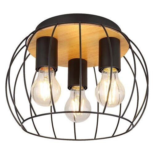 Rábalux , 5293 , Kamala , Ceiling lights , black , IP20 , E27