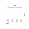 Rábalux , 5303 , Hestia , Pendants , chrome , IP20 , E14
