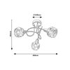 Rábalux , 5348 , Tamara , Ceiling lights , chrome , IP20 , E14