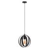 Rábalux , 5360 , Cortado , Pendants , black , IP20 , E27