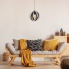 Rábalux , 5360 , Cortado , Pendants , black , IP20 , E27