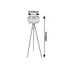 Rábalux , 5385 , Basil , Floor lamps , satin chrome , IP20 , E27
