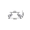 Rábalux , 5438 , Francis , Spotlights , satin chrome , IP20 , E14