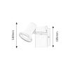 Rábalux , 5497 , Steve , Bathroom lights , white , IP44 , GU10 , 4000