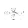 Rábalux , 5690 , Connor , Ceiling lights , satin chrome , IP20 , E14