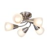 Rábalux , 5691 , Connor , Ceiling lights , satin chrome , IP20 , E14