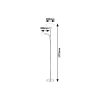 Rábalux , 5739 , Diana , Floor lamps , satin chrome , IP20 , E27