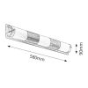 Rábalux , 5809 , Periodic , Wall lights , chrome , IP20 , E14