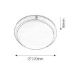 Rábalux , 5810 , Lentil , Outdoor ceiling lights , white , IP54 , E27