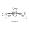 Rábalux , 5973 , Elite , Ceiling lights , bronze , IP20 , E14
