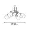 Rábalux , 6083 , Dave , Ceiling lights , chrome , IP20 , E14