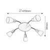 Rábalux , 6305 , Soma , Ceiling lights , satin chrome , IP20 , E14