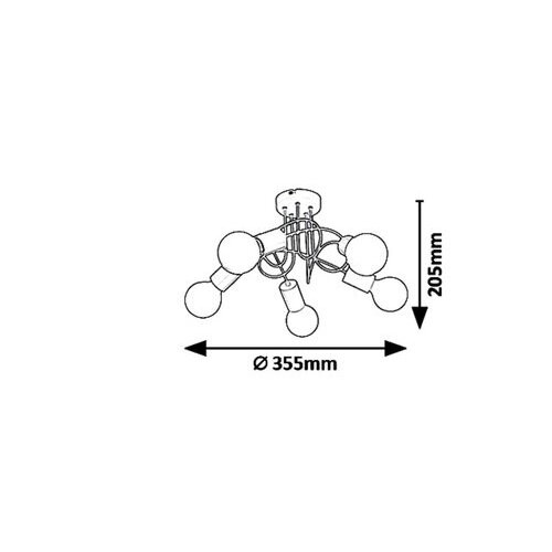 Rábalux , 6340 , Linett , Children's lamps , multicolour , IP20 , E27