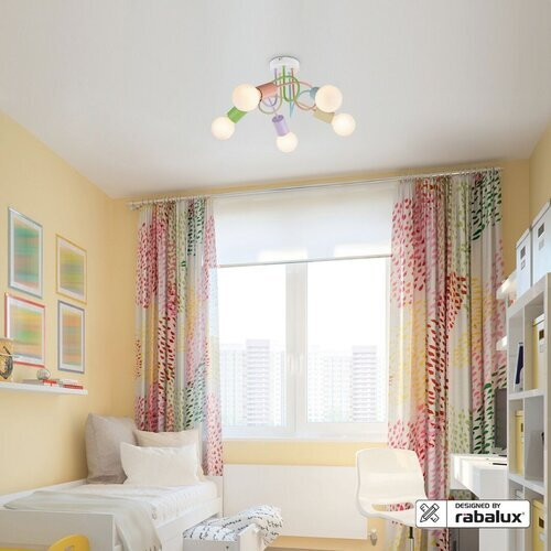 Rábalux , 6340 , Linett , Children's lamps , multicolour , IP20 , E27