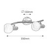 Rábalux , 6342 , Aurel , Spotlights , satin chrome , IP20 , E14