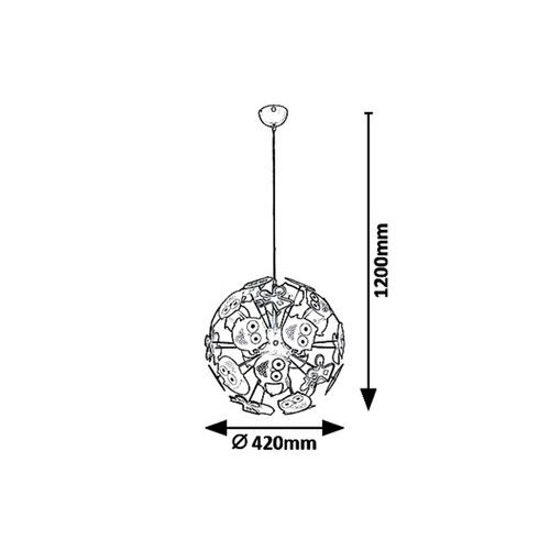 Rábalux , 6390 , Birdy , Children's lamps , multicolour , IP20 , E14