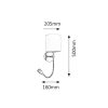 Rábalux , 6529 , Larkin , Wall lights , chrome , IP20 , E27 , 2800