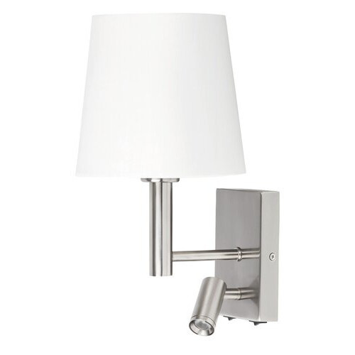 Rábalux , 6539 , Harvey , Wall lights , satin chrome , IP20 , E27 , 2800