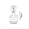 Rábalux , 6569 , Bowie , Table lamps , black , IP20 , E27